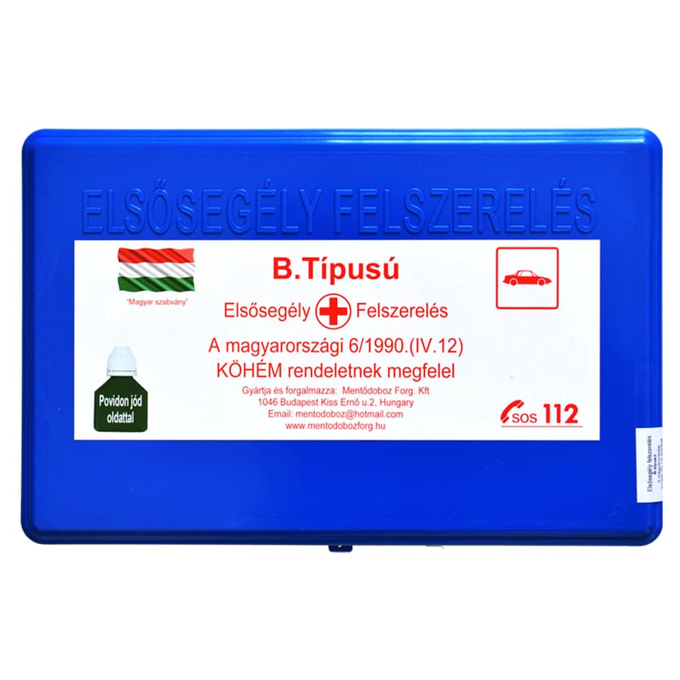 B-típusú elsősegély felszerelés
