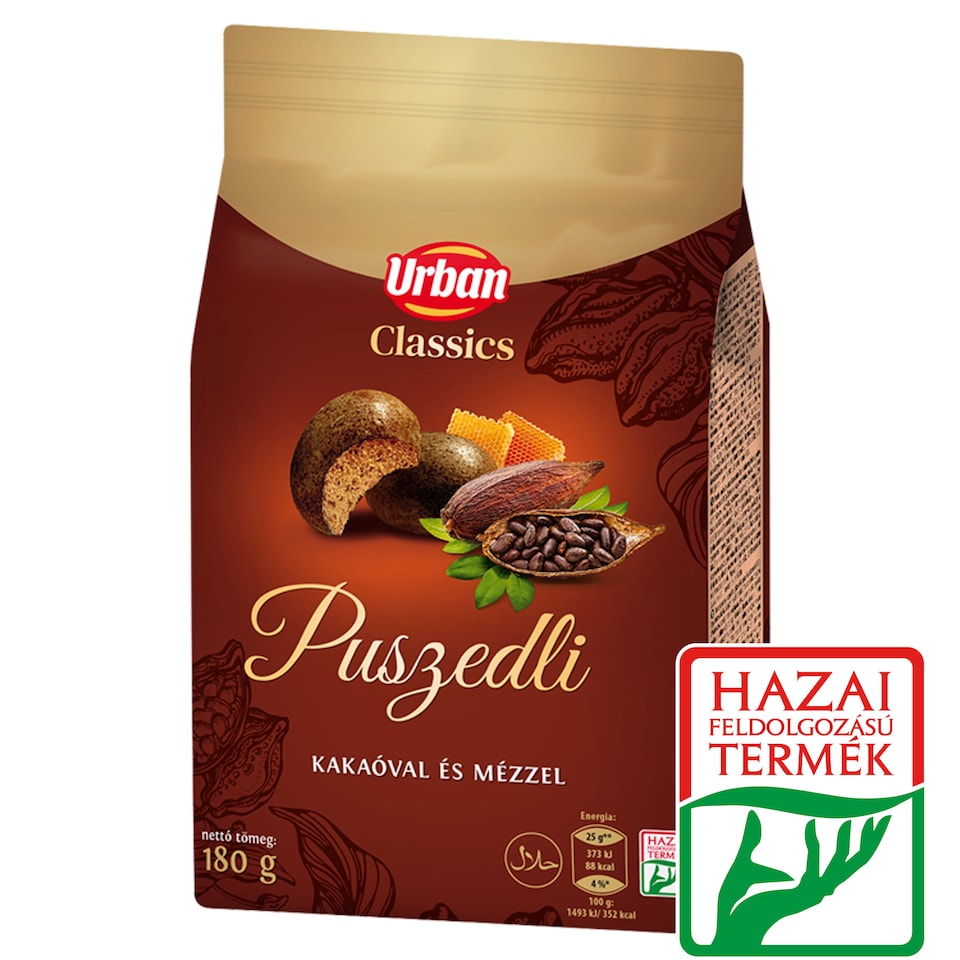 Urban Classics puszedli mézzel, kakaós 180 g