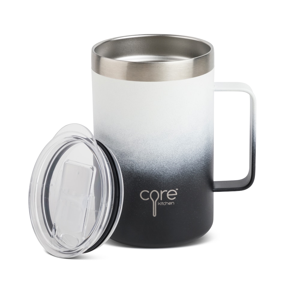 image 1 of Core Kitchen Black Ombre Roast Travel Mug 502Ml