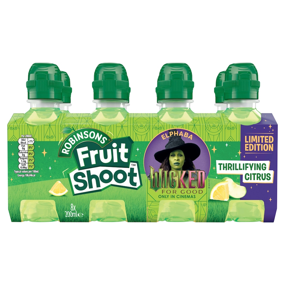 Fruit Shoot Robinsons Elphaba Drink 8x200ml
