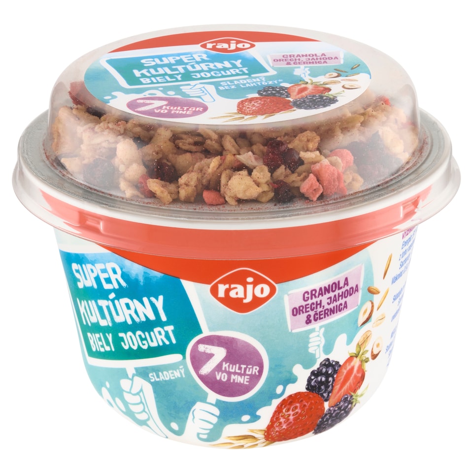 image 1 of Rajo Super Cultured White Yogurt Granola Walnut, Strawberry & Blackberry 160 g