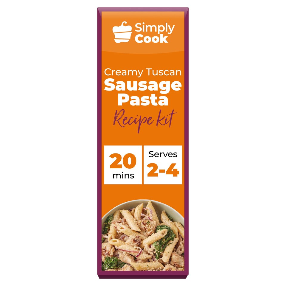 Simply Cook Creamy Tuscan Sausage Pasta R/Kit 40G Tesco Groceries
