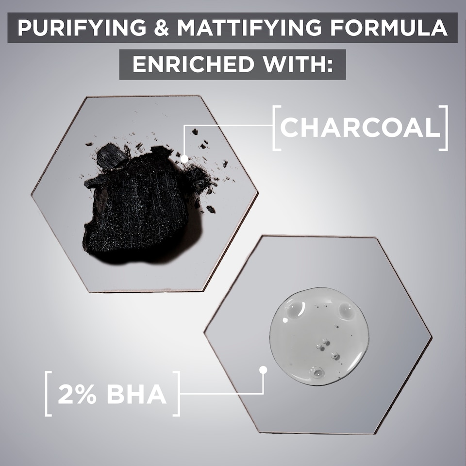 image 1 of Garnier Pure Active BHA + Charcoal Purifying Cleanser 250ml