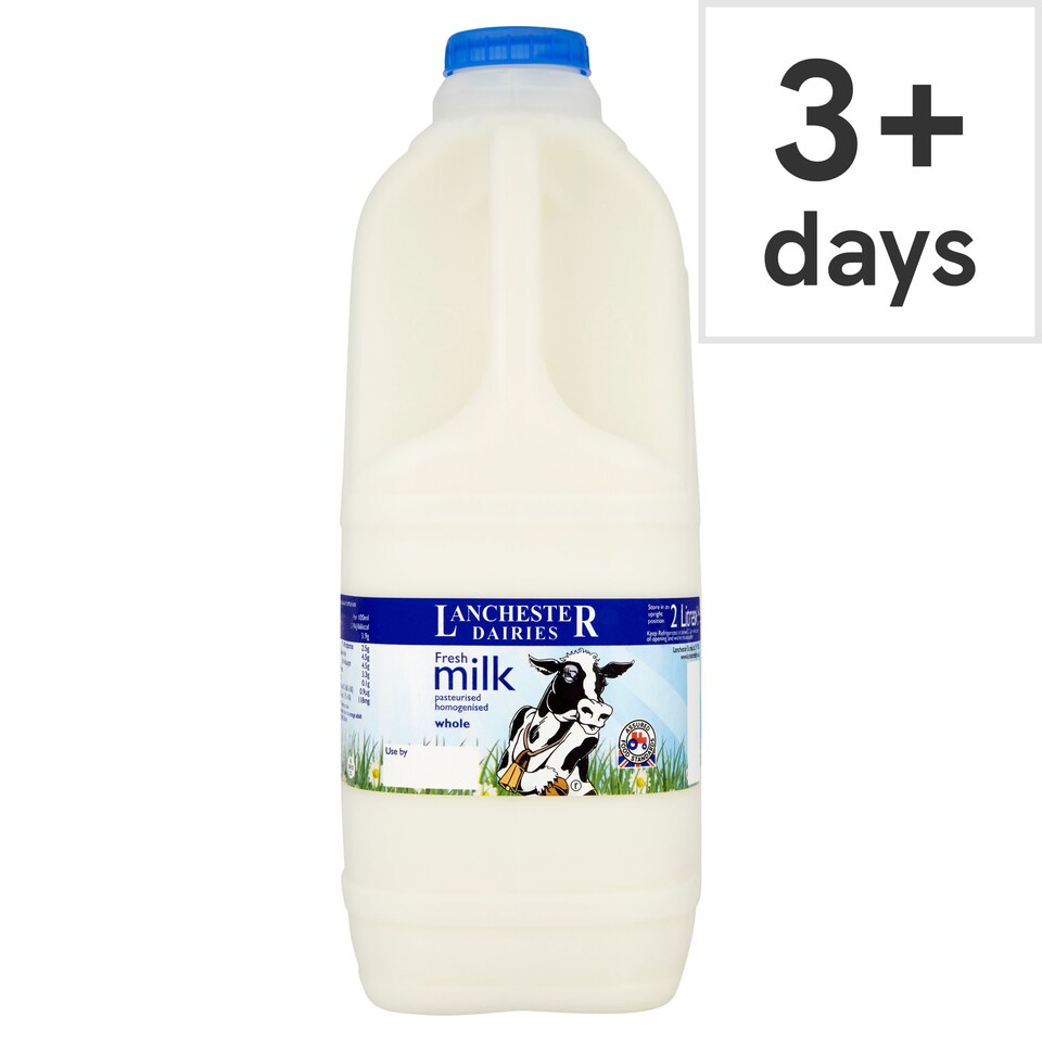 Lanchester Dairy Whole Milk 2 Litre