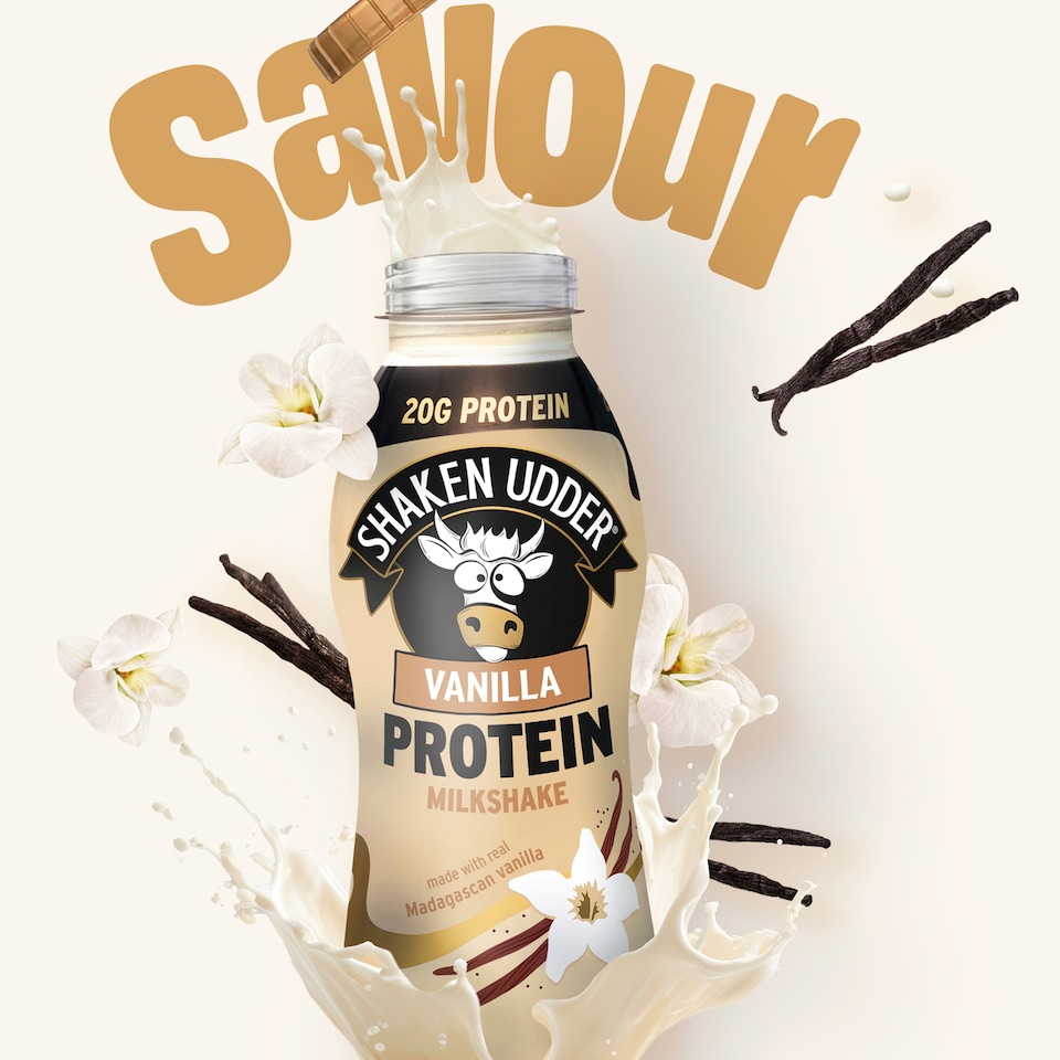 image 1 of Shaken Udder Vanilla Protein Milkshake 330ml