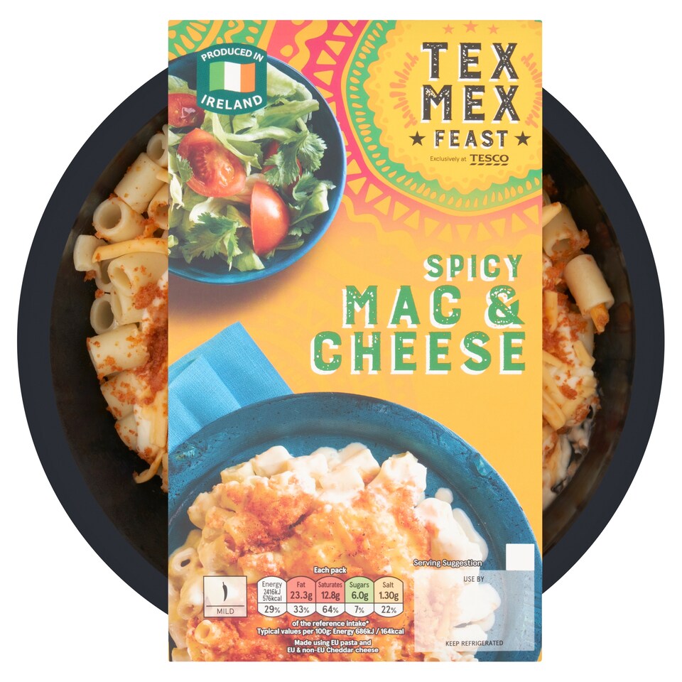 Tesco Tex Mex Feast Spicy Mac & Cheese 400g