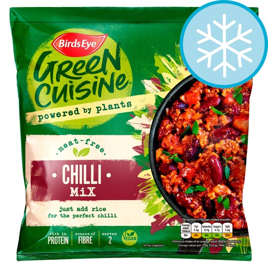 Birds Eye Green Cuisine Meat Free Chilli Mix 350G Tesco Groceries