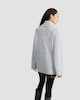image 1 of F&F Knitted Nep Roll Neck Tunic with Wool in Grey