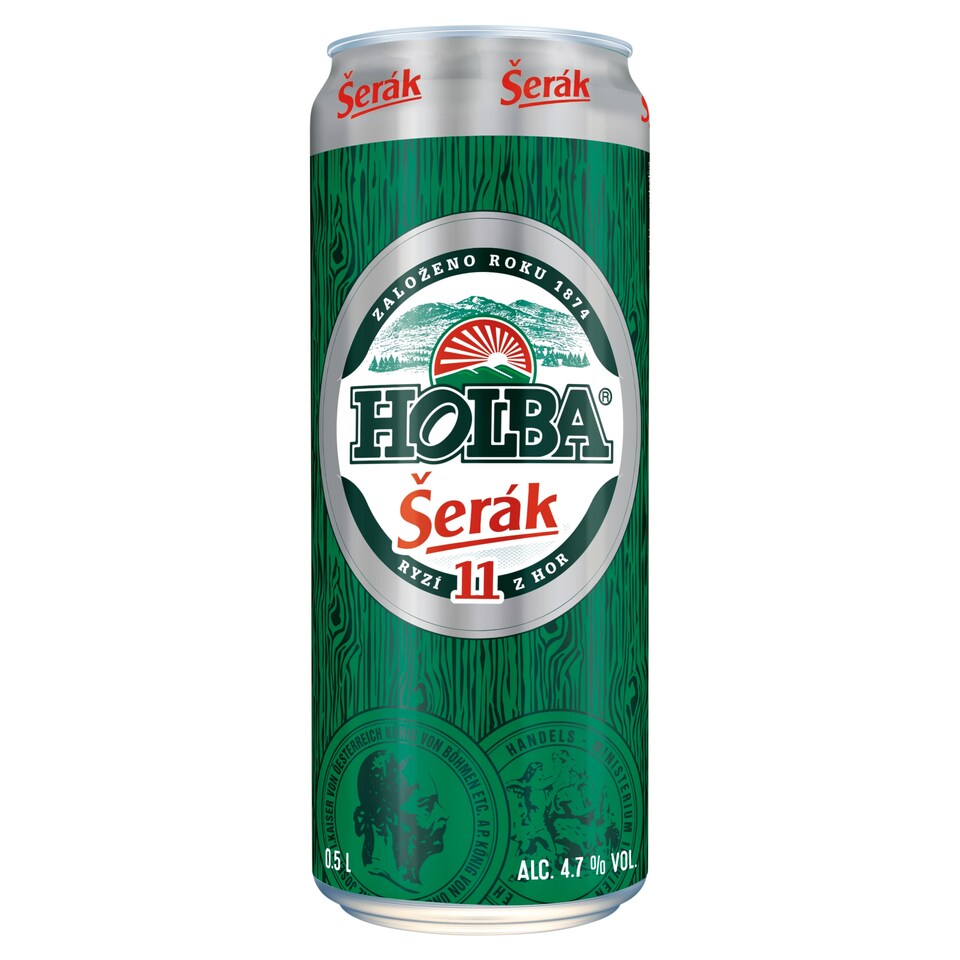 Holba Šerák pivo světlý ležák 0,5l