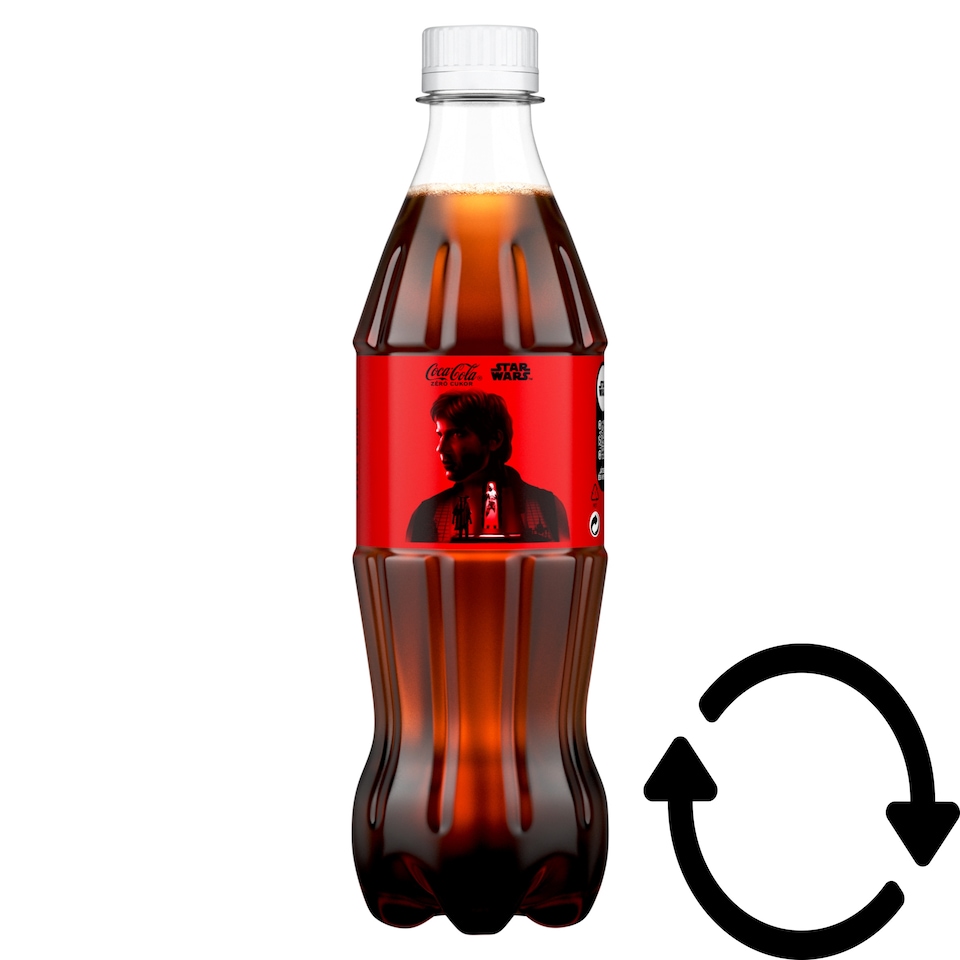 Coca Cola Zero Sugar Cola Flavoured Energy-Free Carbonated Soft Drink with Sweeteners 500 ml