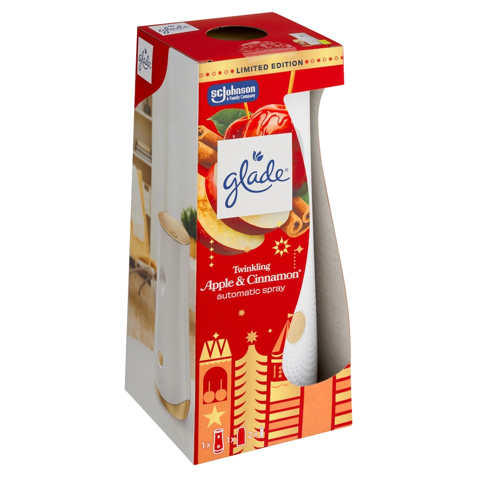 Obrázek 1 pro produkt Glade Twinkling Apple & Cinnamon automatický osvěžovač vzduchu 269ml