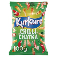 Kurkure Chilli Chatka Sharing Bag Crisps 100g