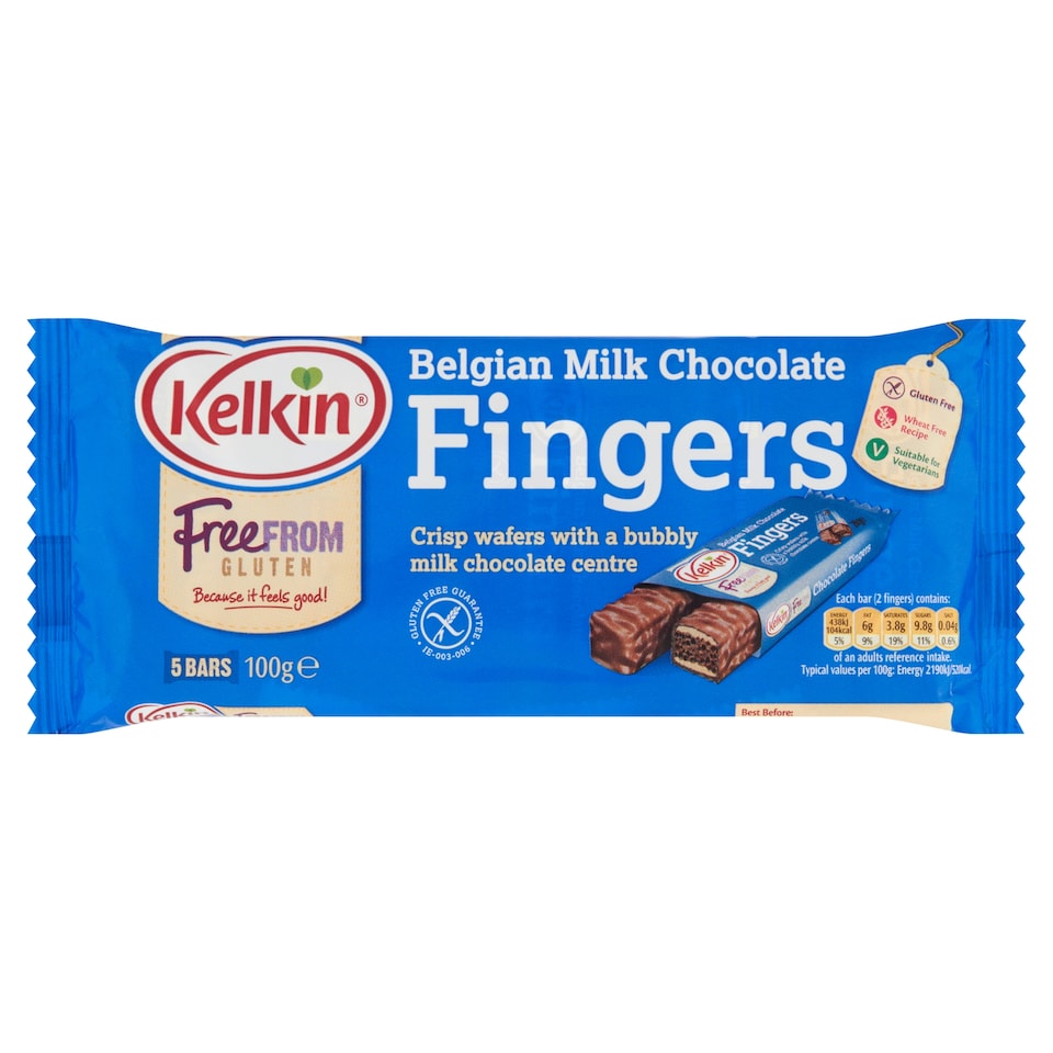Kelkin Free From Chocolate Finger 100G