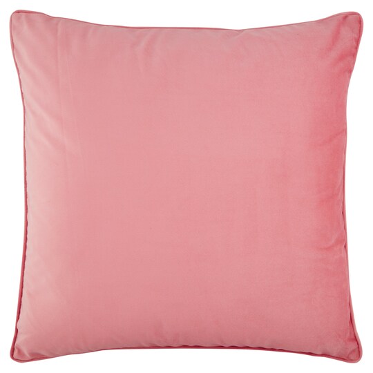 Tesco Velour Cushion Pink Tesco Groceries