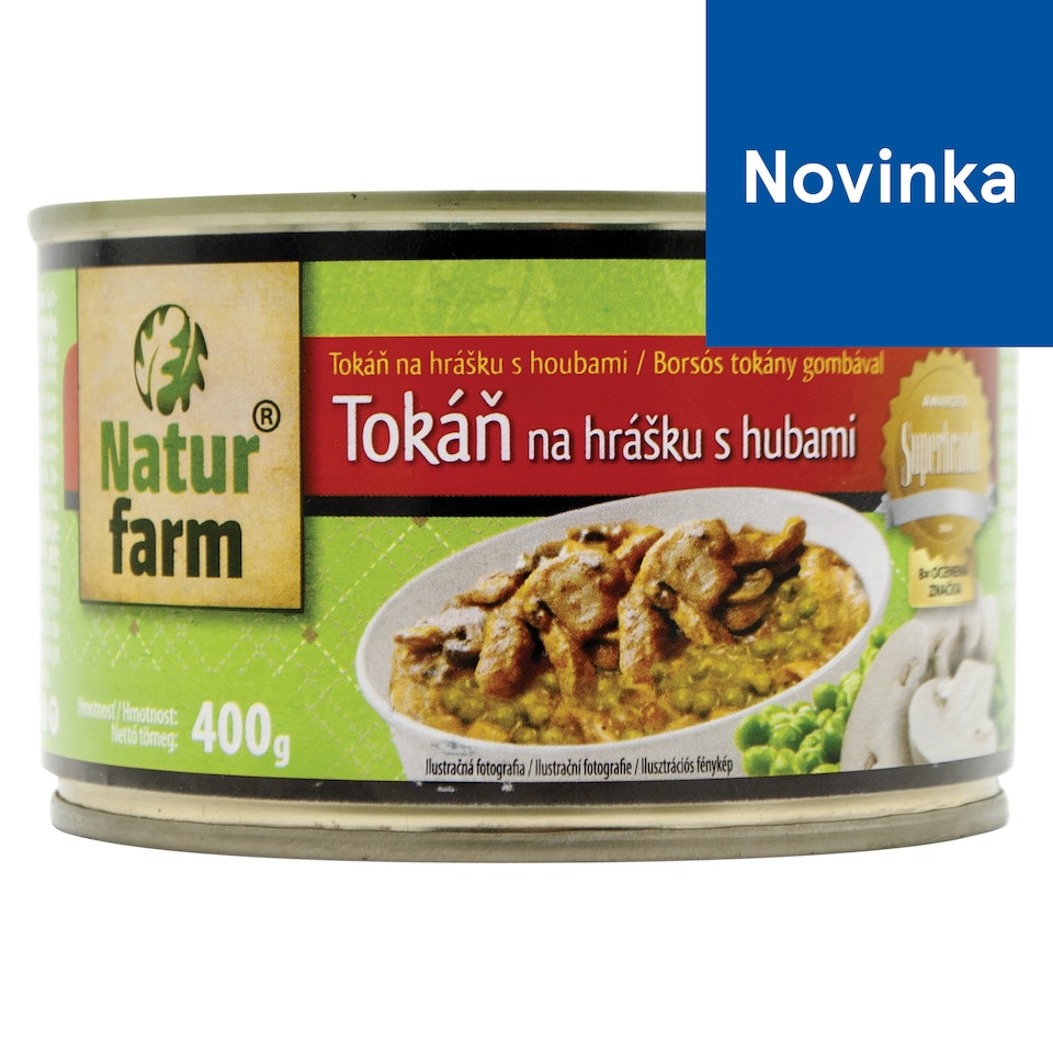 Natur Farm Tokáň na hrášku s hubami 400 g