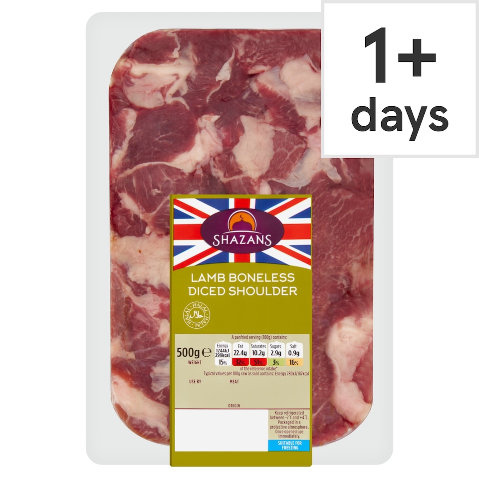 Shazans Diced Lamb 500g