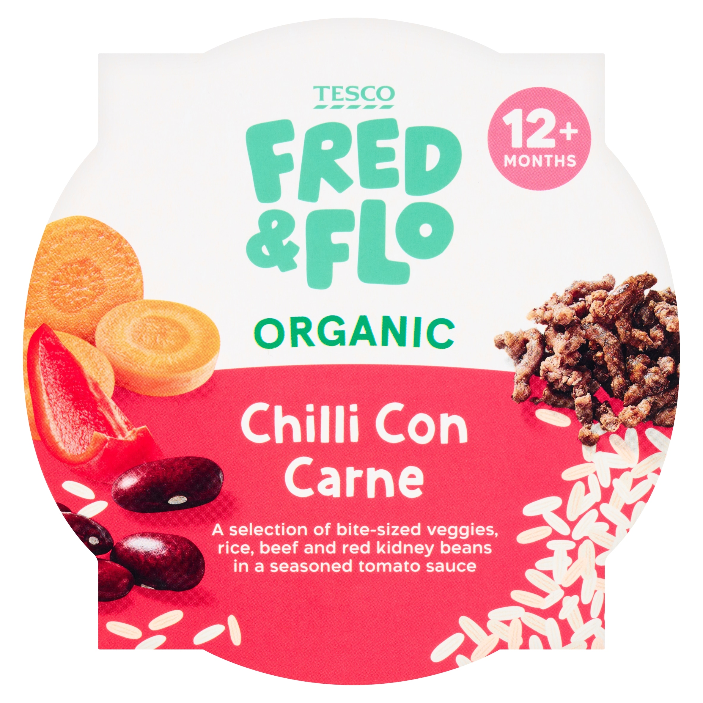 TESCO FRED & FLO Organic Chilli Con Carne Baby Food 200g