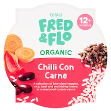 TESCO FRED & FLO Organic Chilli Con Carne 200g