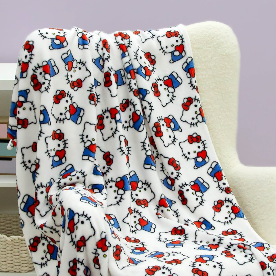 image 1 of Hello Kitty Fleece Blanket