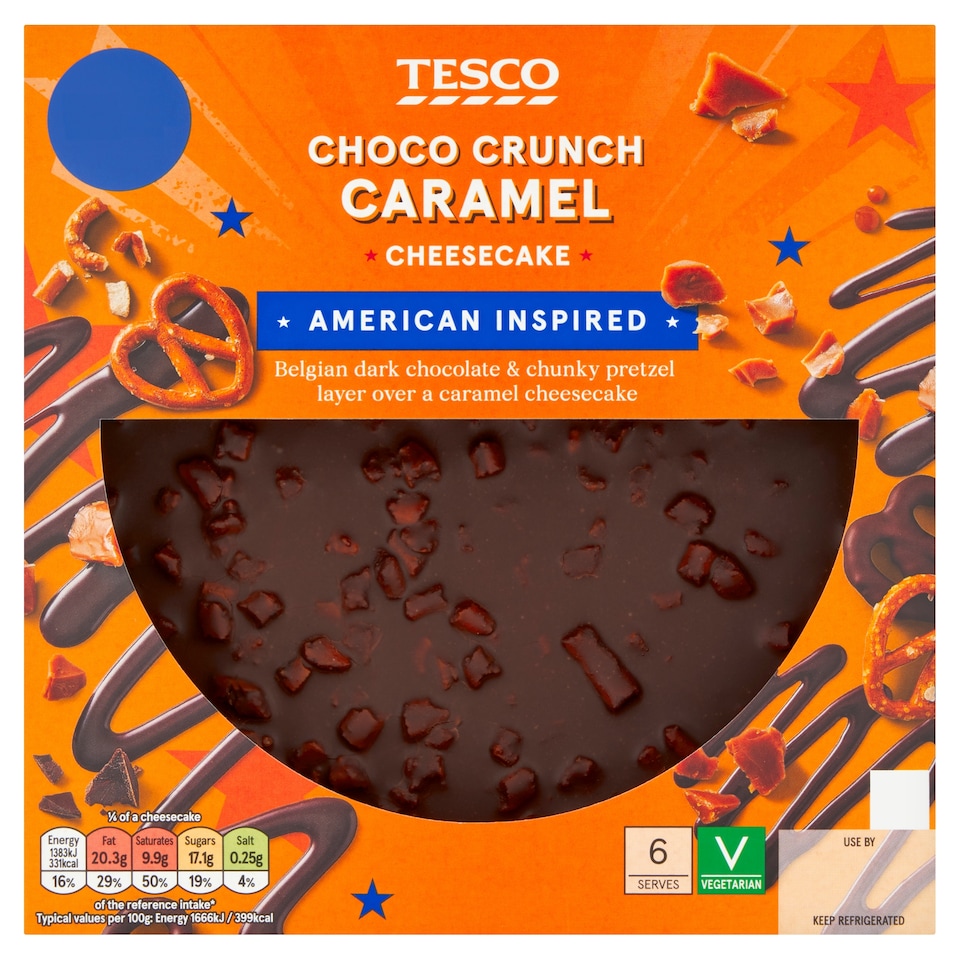 Tesco Choco Caramel Crunch Cheesecake 500g
