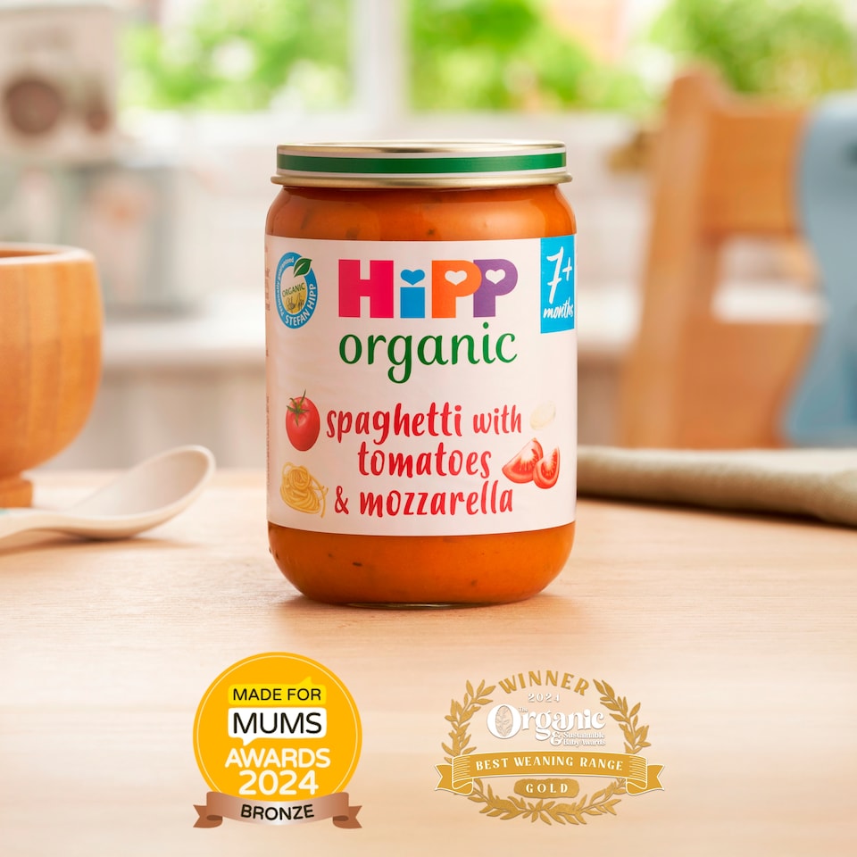 image 1 of Hipp 7 Month Organic Spaghetti With Tomatoes Mozzarella 190G