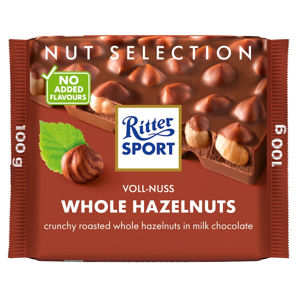 Ritter Sport Mléčná čokoláda s celými ořechy 100g