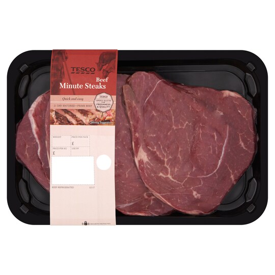 TESCO NORTHERN IRELAND MINUTE STEAK Tesco Groceries
