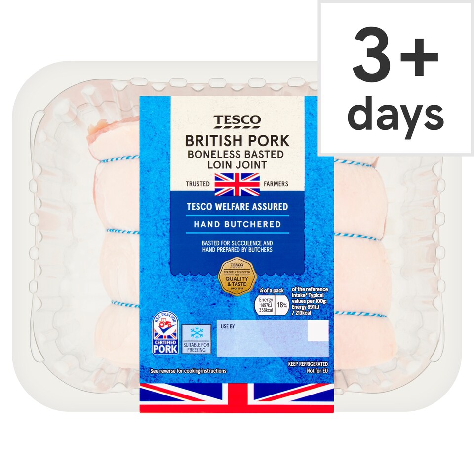 Tesco Basted Pork Loin Joint 800G