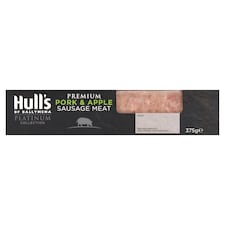 Hull's Premium Pork & Apple Sausage Meat 375g