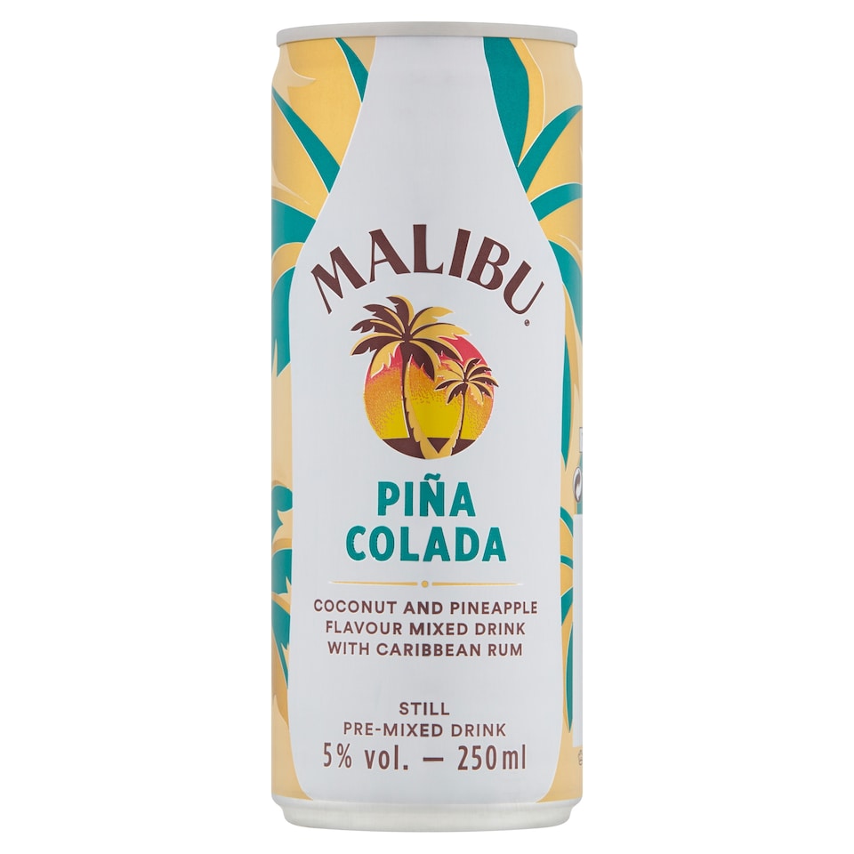 Malibu Piña Colada Still Pre-Mixed Drink 250ml