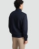 image 3 of F&F Cotton Rich Twill Textured High Neck Sweatshirt in Navy