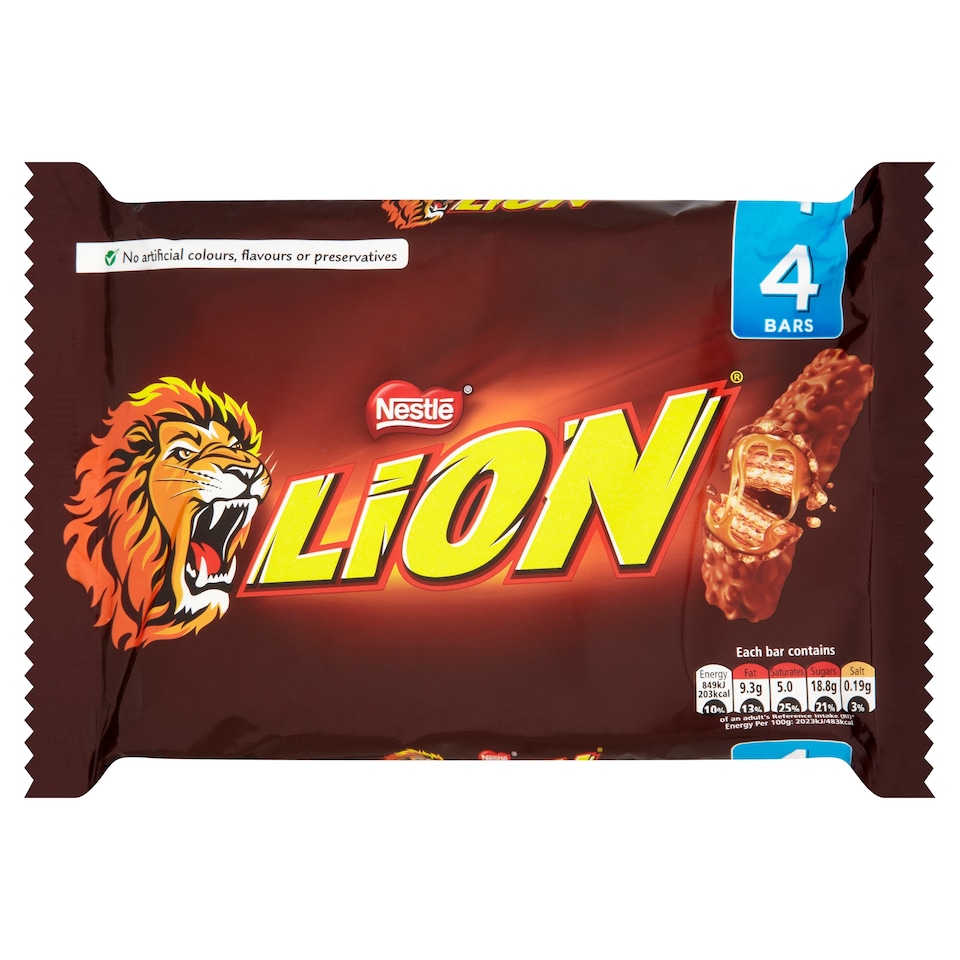 image 1 of Lion Milk Chocolate Bar Multipack 42g 4 Pack