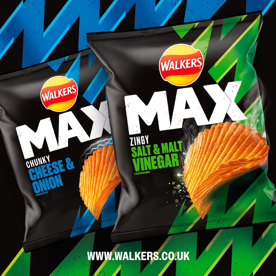 image 1 of Walkers Max Cheese & Onion Crisps 50G