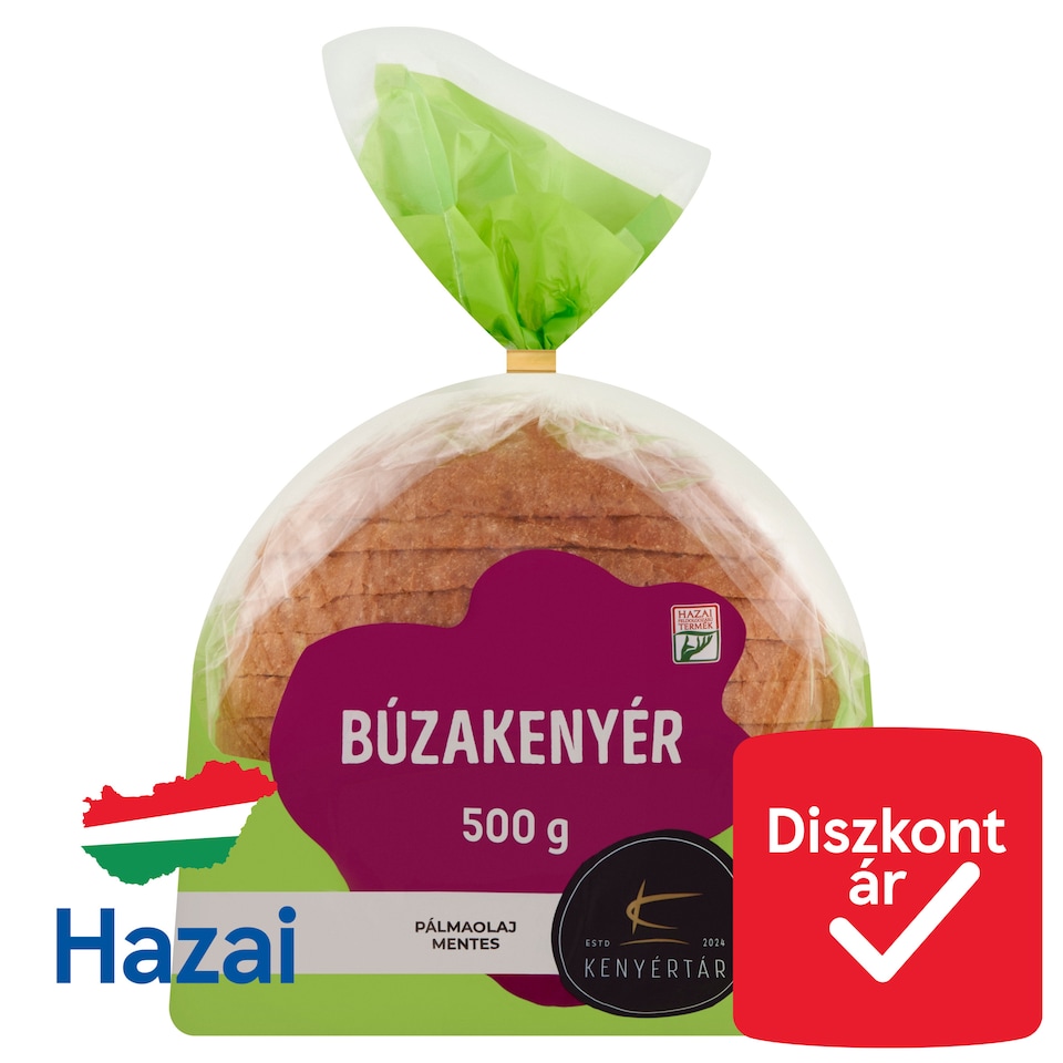 Kenyértár szeletelt búzakenyér 500 g