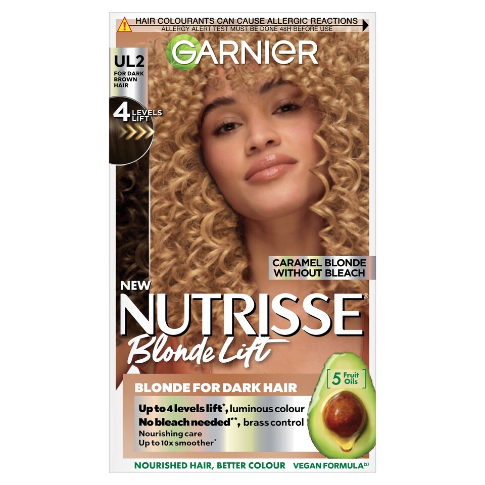 image 1 of Garnier Nutrisse Blonde Lift Hair Colour Caramel Blonde UL2