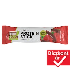 RiceUp! málna ízű fehérje szelet, hozzáadott cukor nélkül 40 g