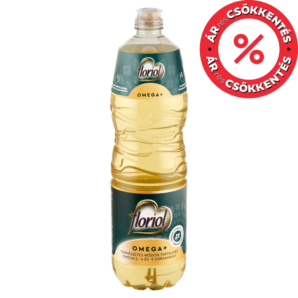 Floriol Omega+ Refined Rapeseed Cooking Oil and High Oleic Sunflower Cooking Oil 1 l