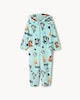 image 1 of  Bluey Fleece Hooded Onesie in Mint