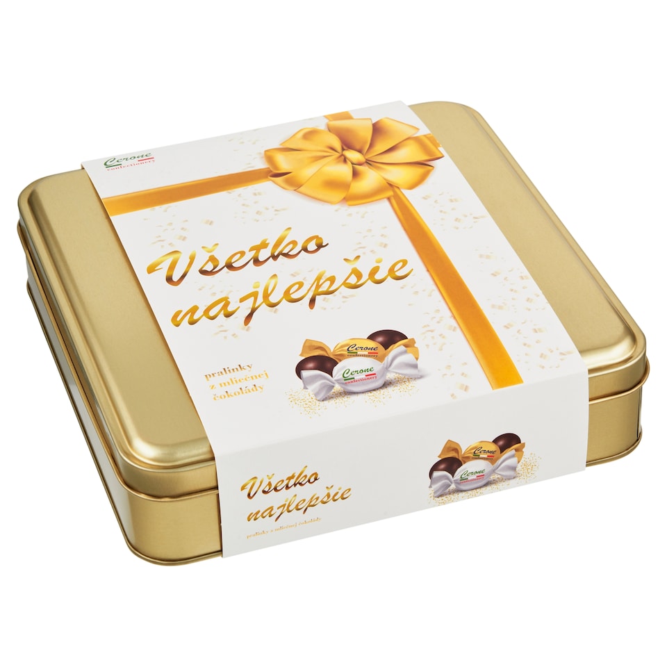 image 1 of Cerone Všetko najlepšie pralinky z mliečnej čokolády 200 g