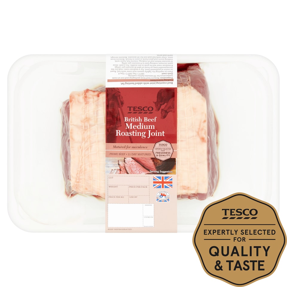 Tesco British Beef Medium Roasting Joint