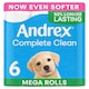 image 1 of Andrex Complete Clean Mega Toilet Tissue 6 Rolls
