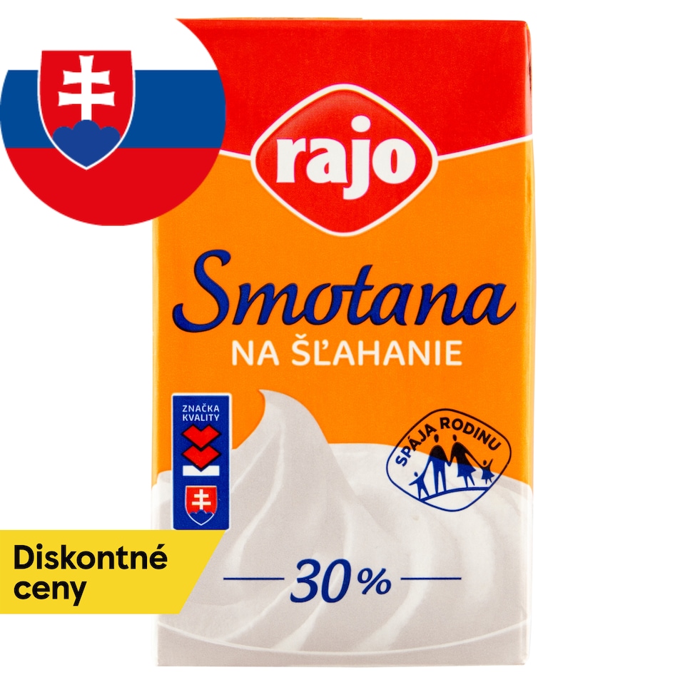 obrázok 1 z Rajo Smotana na šľahanie 30 % 250 ml