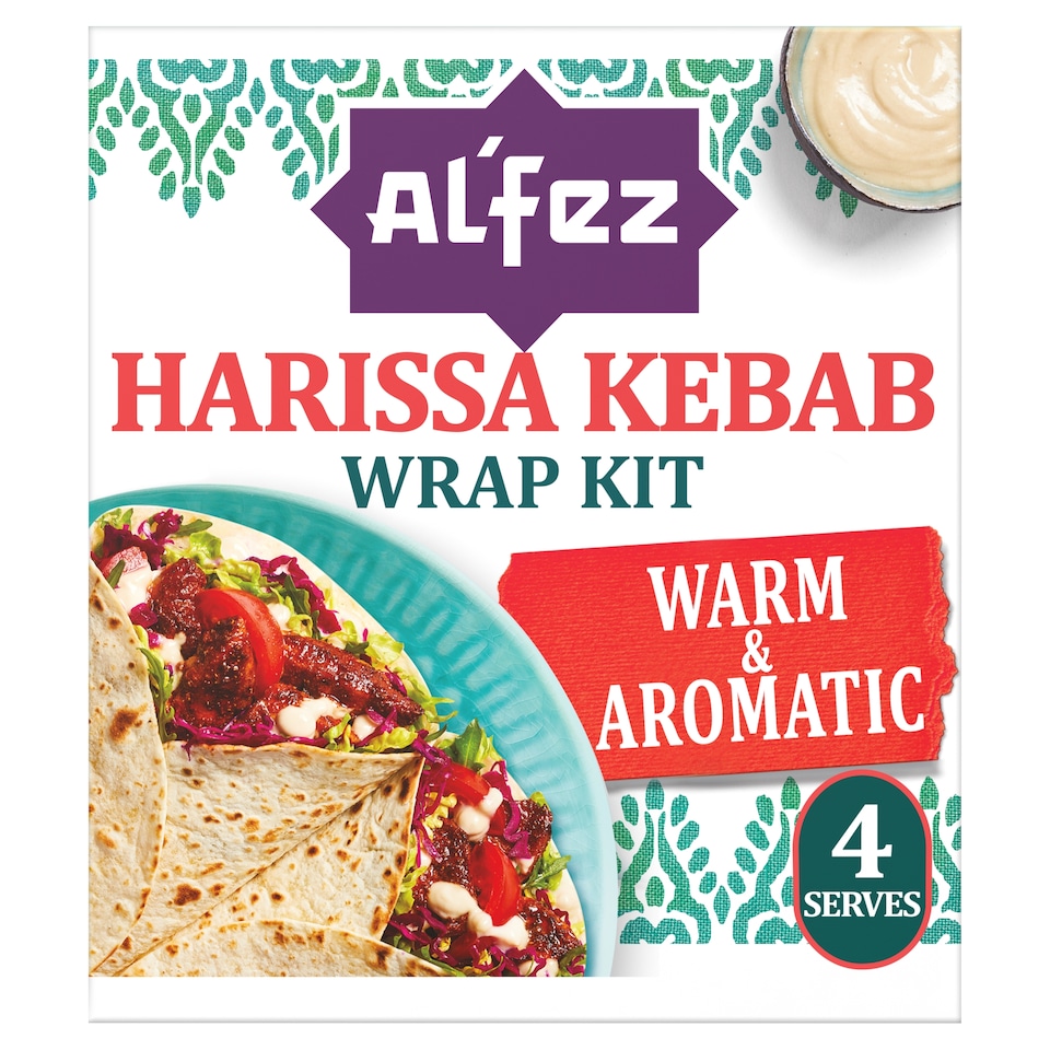 image 1 of Al'Fez Harissa Kebab Wrap Kit 410g