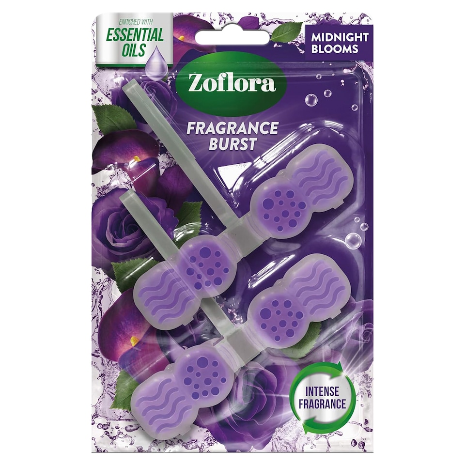 ZOFLORA MIDNIGHT BLOOMS RIM BLOCK CLEANER 2 X 48G