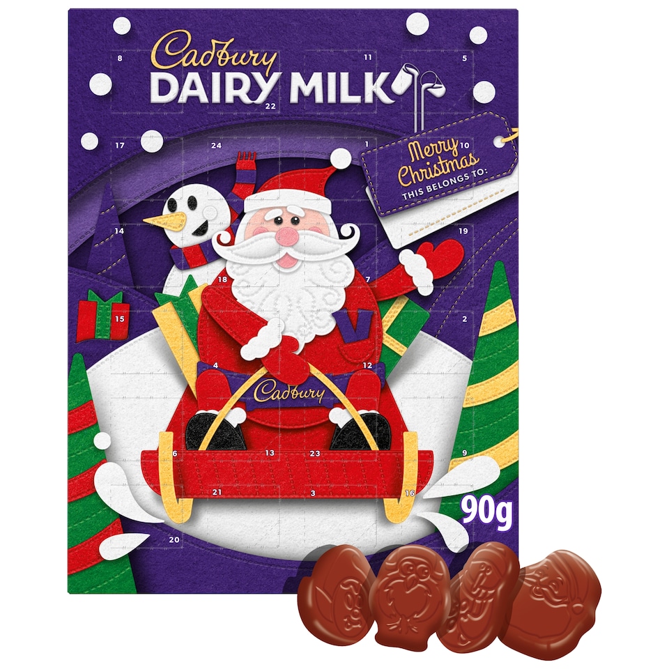 Cadbury Dairy Milk Chocolate Xmas Advent Calendar 90g