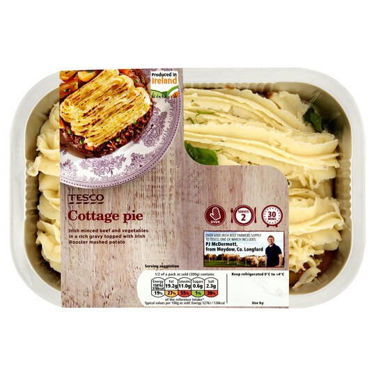 Tesco Irish Beef Cottage Pie 600g Tesco Groceries