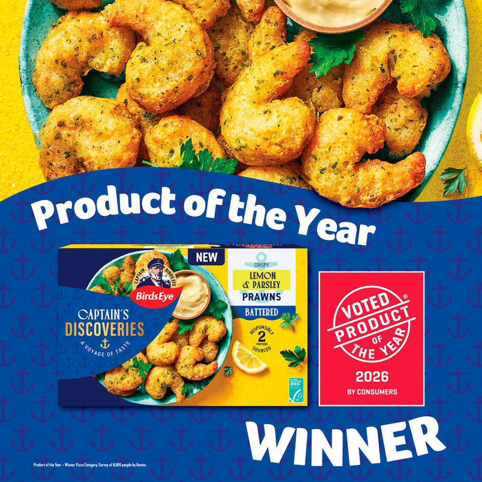 image 1 of Birds Eye Captain's Discoveries Lemon and Parsley Prawns 220g