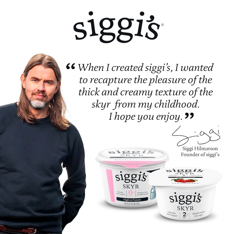 image 1 of siggi's skyr 2% fat Icelandic style Blueberry Yogurt 2 x 140g