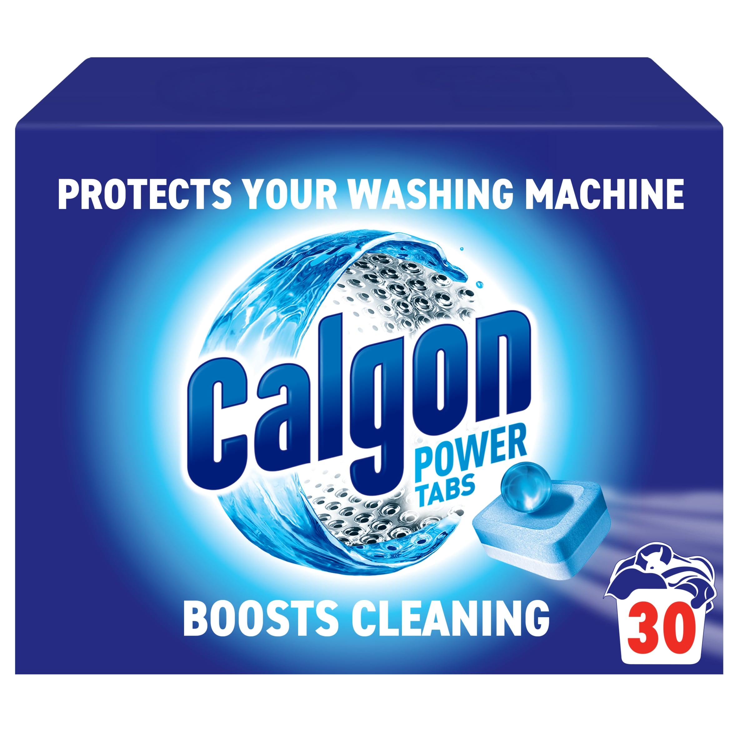 Calgon washing machine cleaner tablets limescale protection 30 tablets