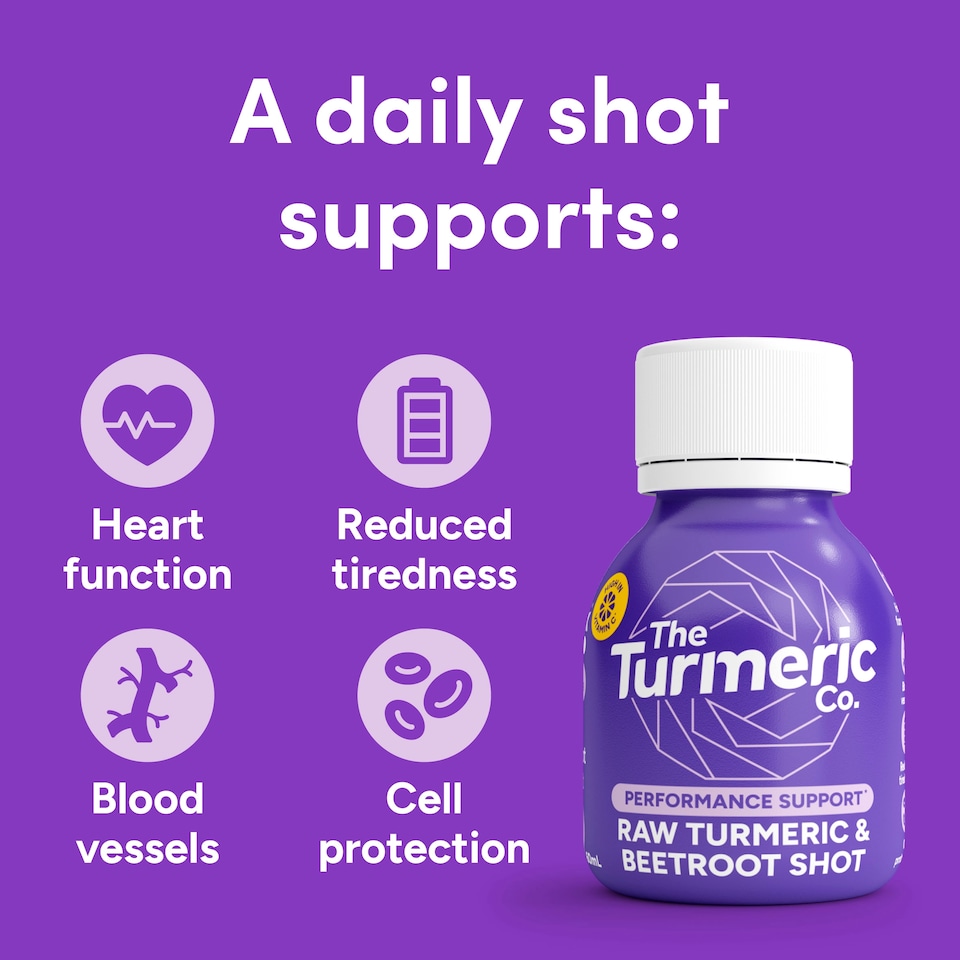 image 1 of The Turmeric Co Raw Turmeric Beetroot 60ml x 3 pack